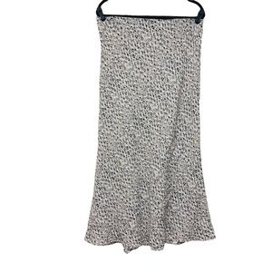 Pure Collection Viscose Animal Print Maxi Skirt